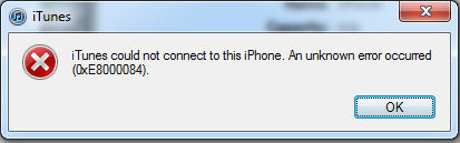 iTunes n'a pas pu se connecter à cet iPhone ... (0xE80000A)