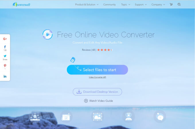 Utilisez APowersoft Online Video Converter pour convertir 4K en 1080P