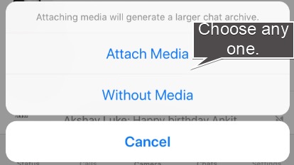 Télécharger les messages WhatsApp sur PC par e-mail