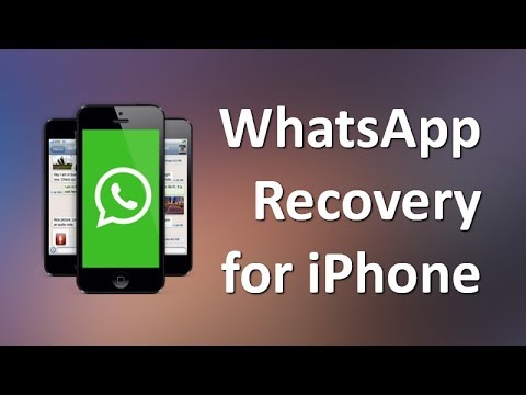 Utiliser WhatsApp Recovery pour iPhone X / 8 / 7 / 6