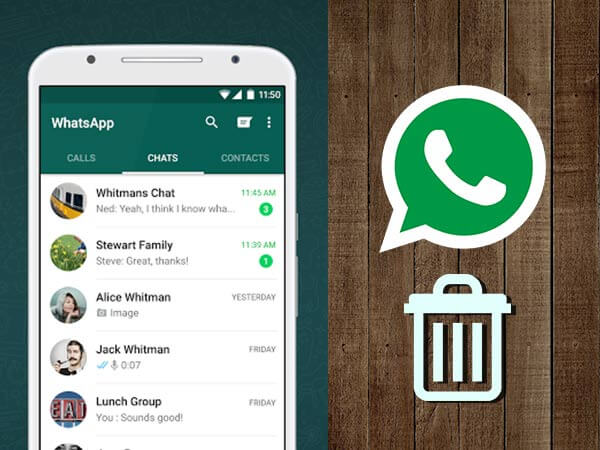 Ajouter des contacts Whatsapp Supprimer