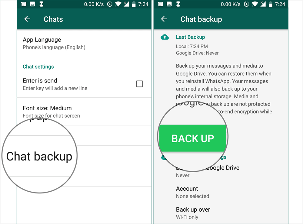 Voir les messages supprimés sur WhatsApp à l'aide de Google Drive