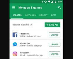 Mise à jour de l'application vers sa dernière version pour réparer WhatsApp BackUp bloqué sur Android