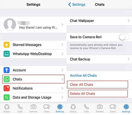 Comment supprimer toutes les discussions dans WhatsApp sur iPhone