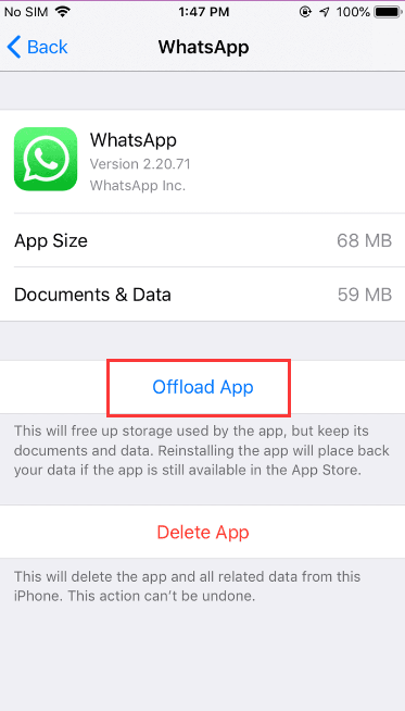 Vider le cache de WhatsApp sur votre appareil