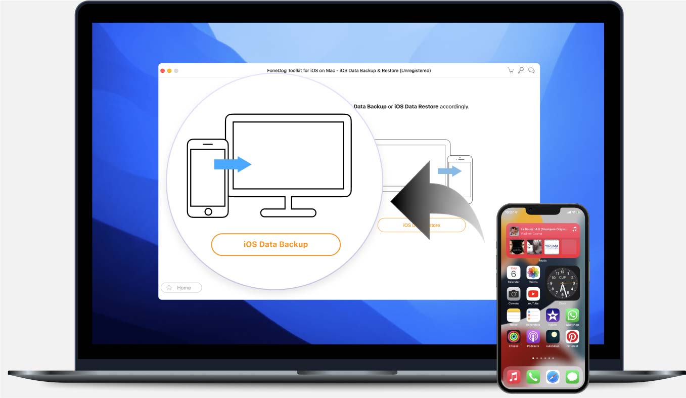 Sauvegarde et restauration de données iOS de FoneDog